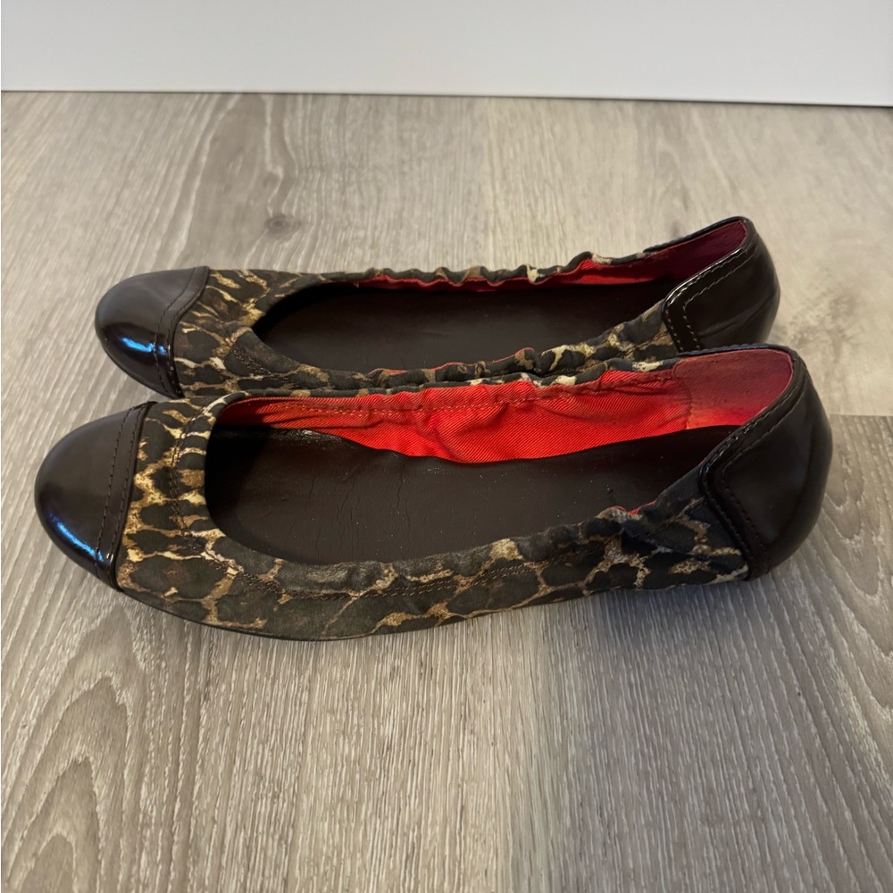 Coach Leopard Print Ballet Flats 8 - Picture 2 of 5